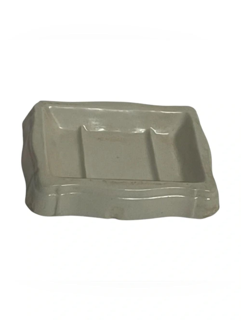 Vintage White Porcelain Soap Holder